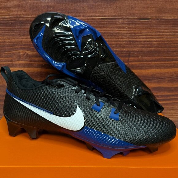 Nike Vapor Edge Speed 360 2 TB P Men\'s 14 Black Blue Football Cleats FN7764-003